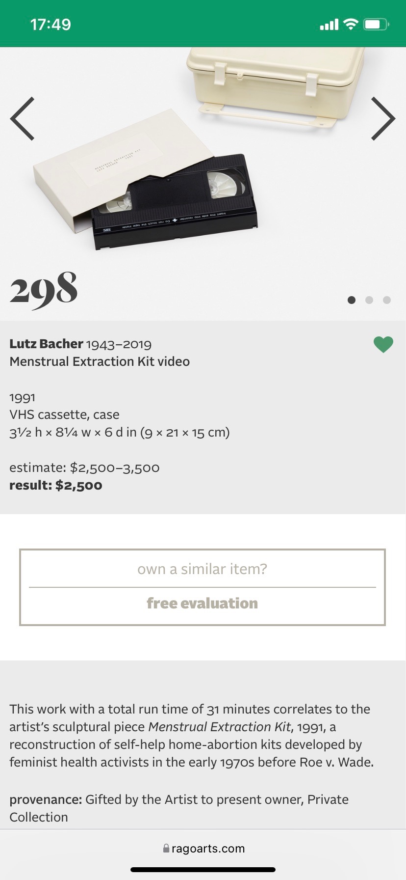 298+LUTZ+BACHER,+Menstrual+Extraction+Kit+video++2021+Art,+15+December+2021++Auctions++Rago+Auctions.jpeg
