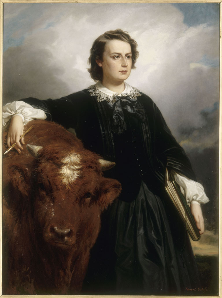 Rosa_Bonheur_with_Bull_,_by_E_L_Dubufe.jpg